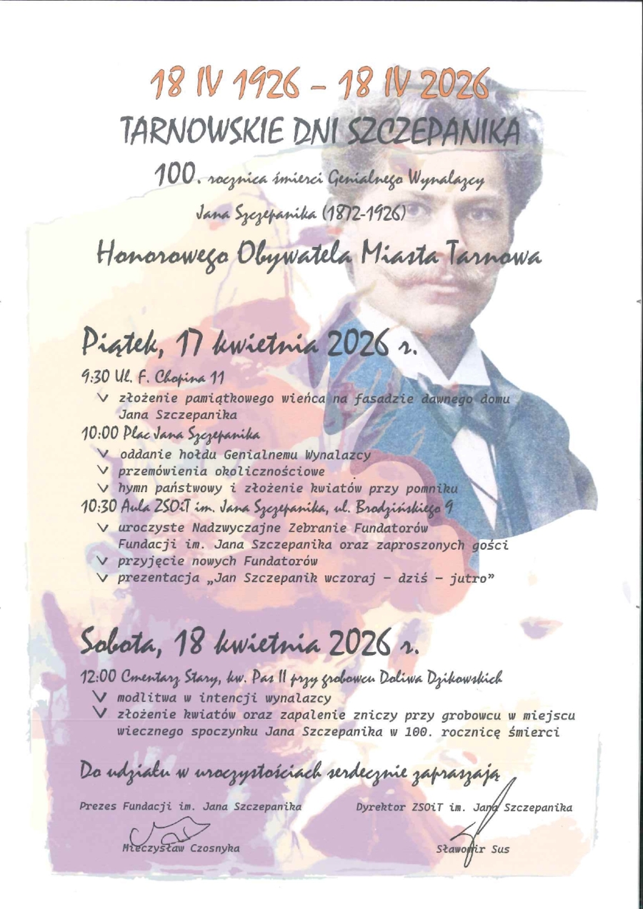 Zaproszenie na Tarnowskie Dni Szczepanika